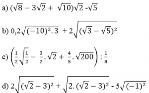 toán 9 bài ôn tập chương 1 đại số