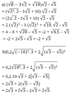 toán 9 bài ôn tập chương 1 đại số